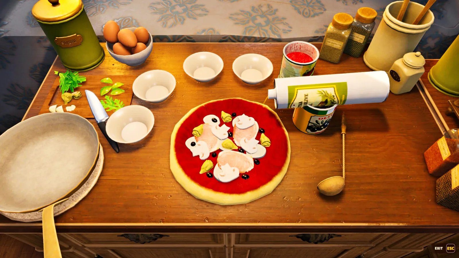 Pizza mini-game